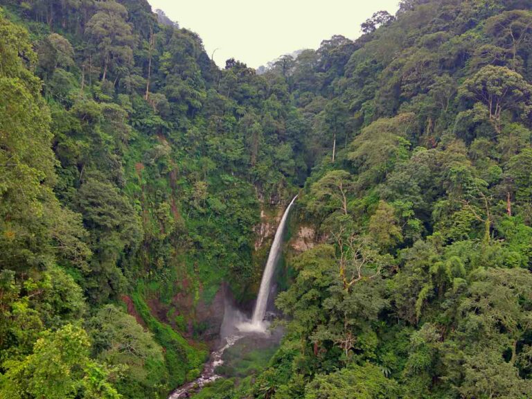 Coban pelangi picturesque landscape