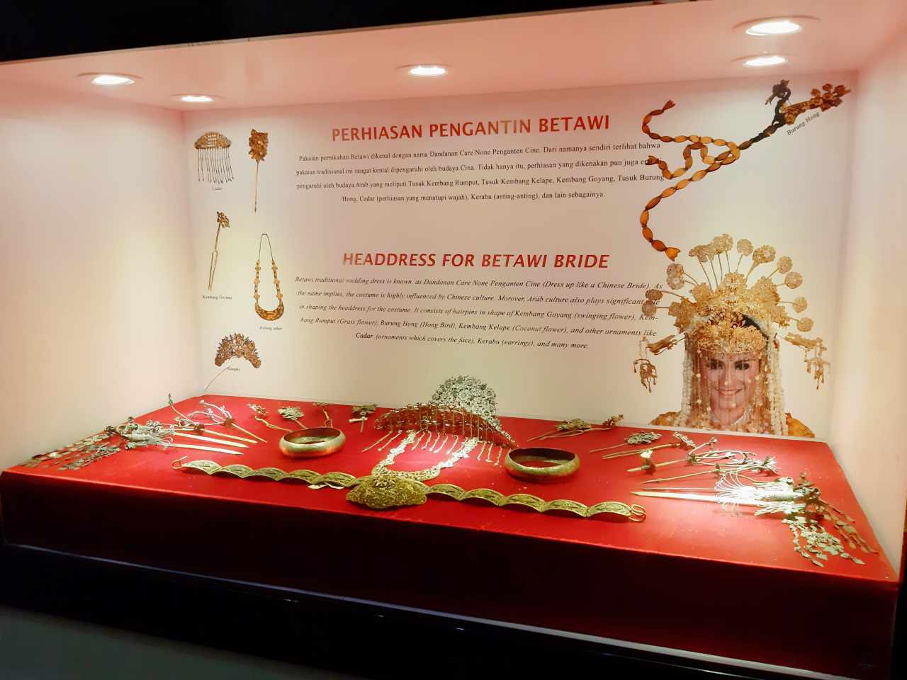 Jakarta History Museum jewelry display 