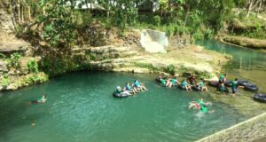 river tubing in pindul cave