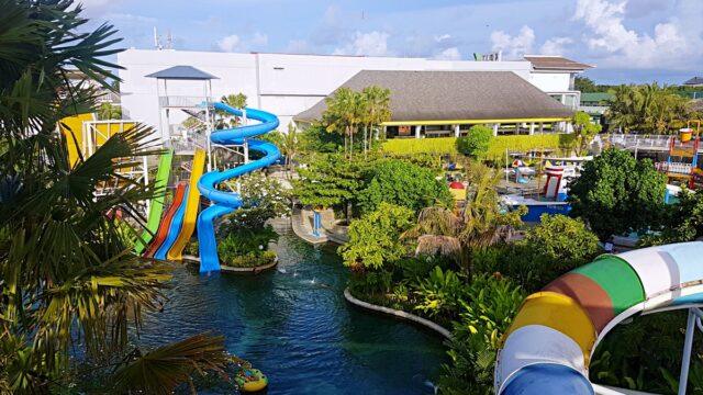 waterpark area and pool