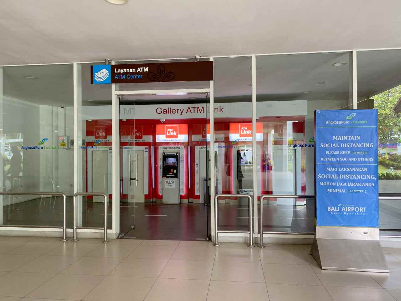 ATM machines in bali airport. 