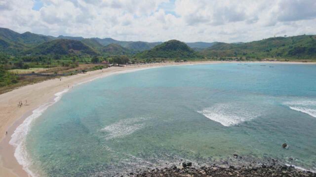 mawun beach view from the hill
